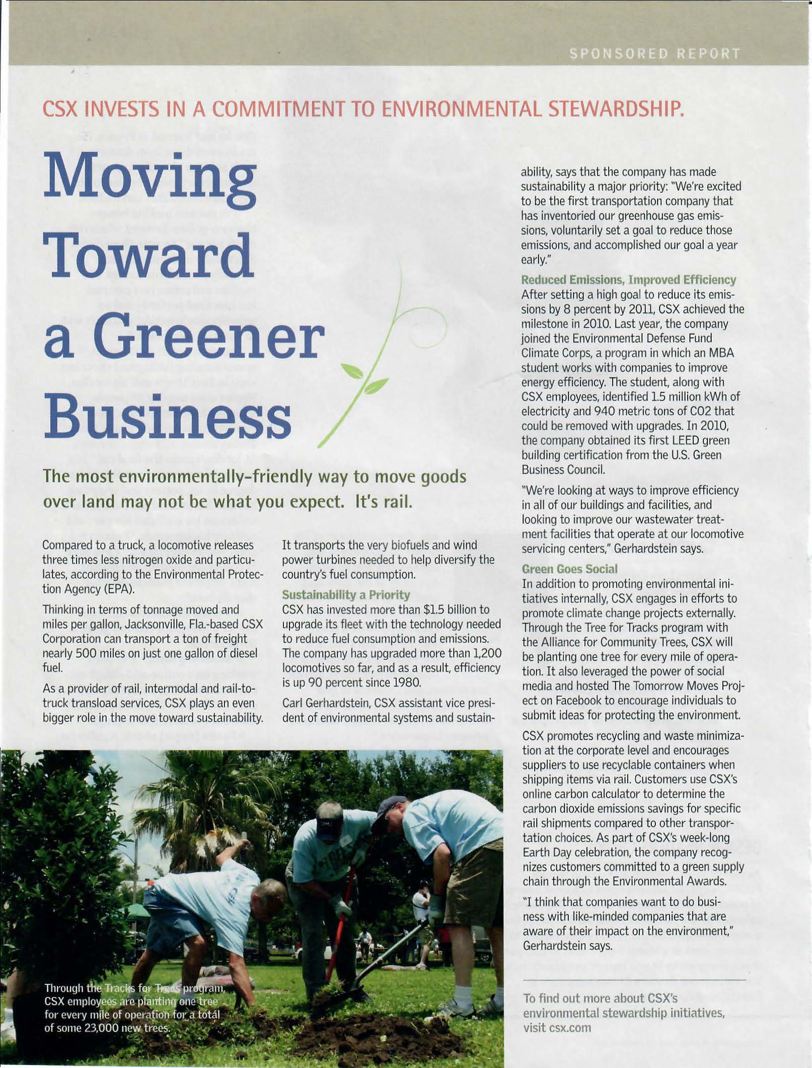 Florida Trend Magazine: Moving Toward a Greener Business